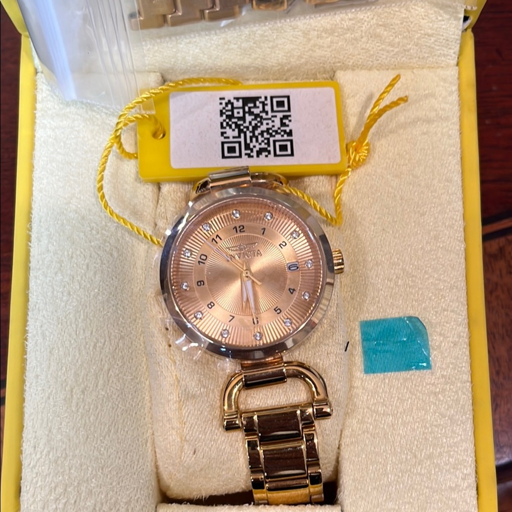 Invicta Gold and Rose-Toned Watch
